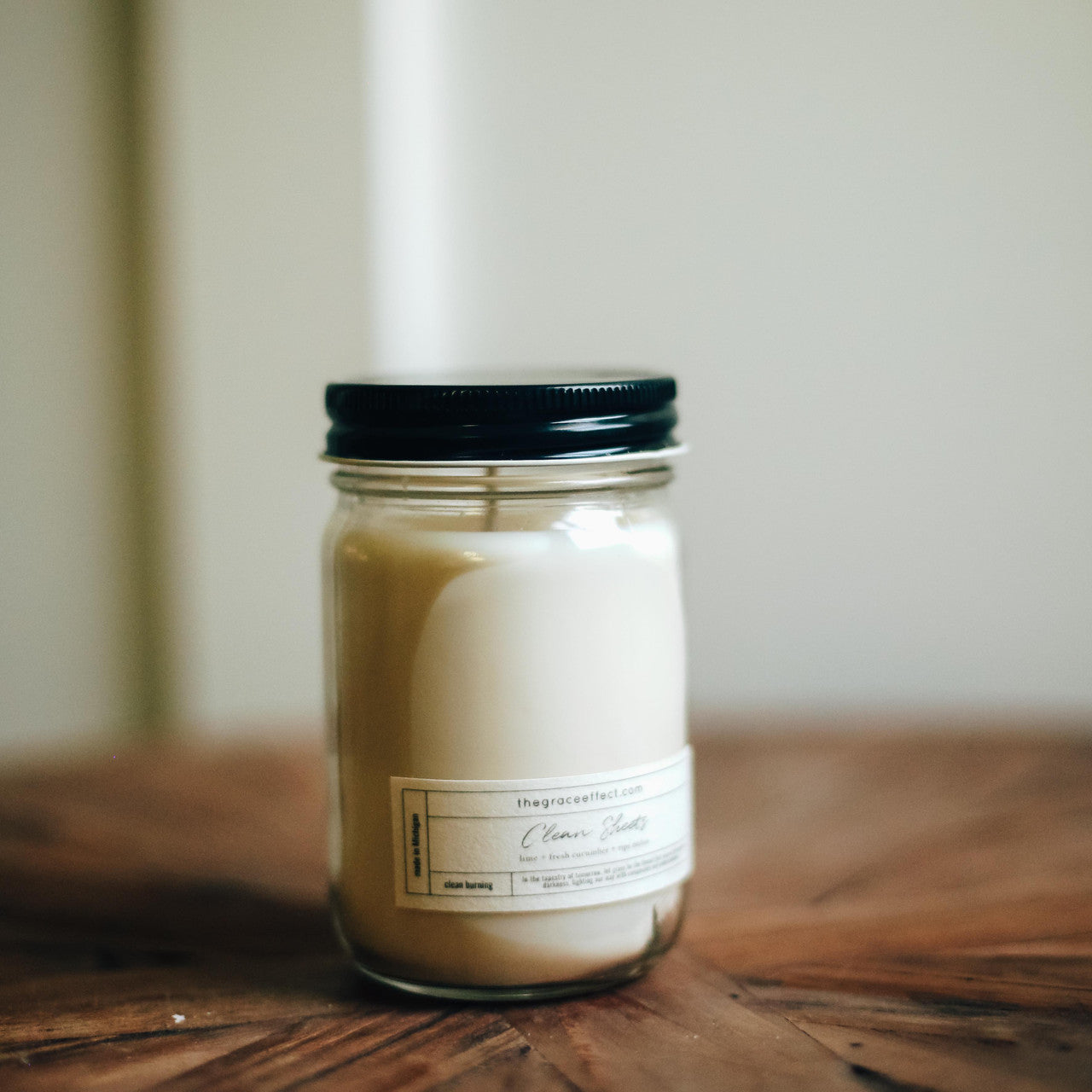 Clean sheets, Orange, clean burning, vegan, the Grace Effect