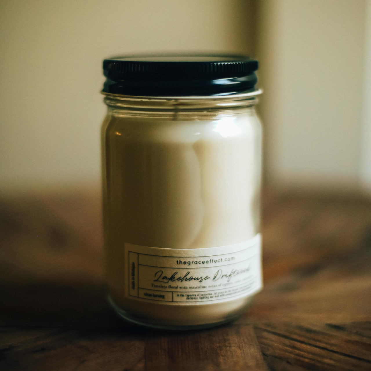 Lakehouse driftwood, the Grace Effect, Down syndrome, clean candle