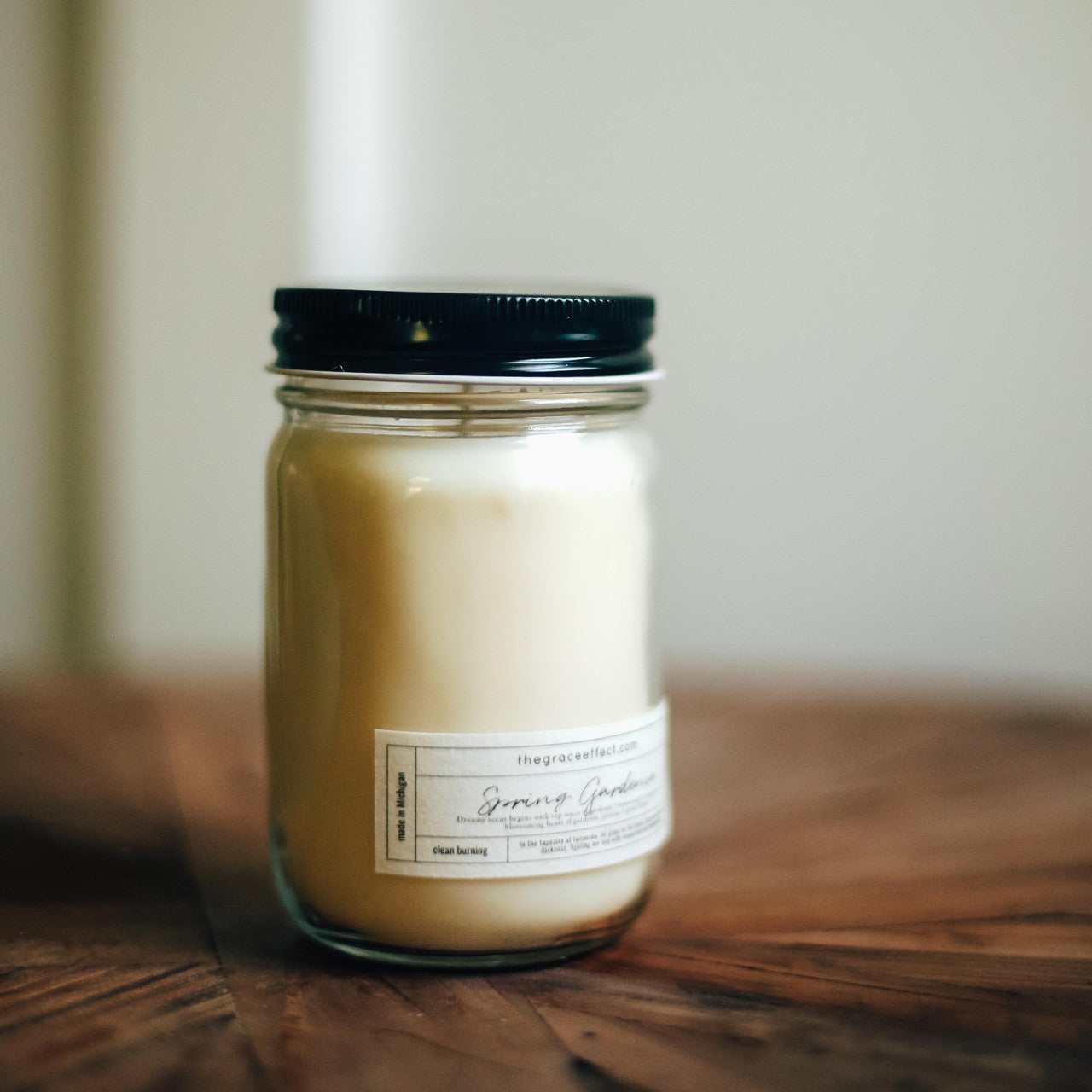 spring gardenia, changing the face of beauty, the grace effect, disability owned, clean burning, candle, spring, summer