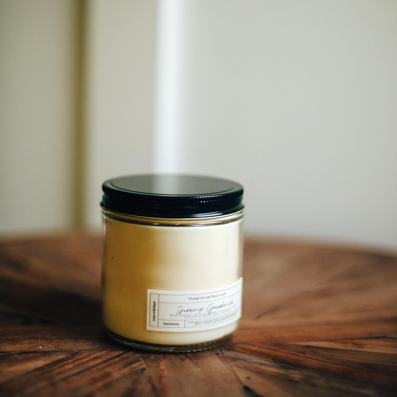 spring gardenia, changing the face of beauty, the grace effect, disability owned, clean burning, candle, spring, summer