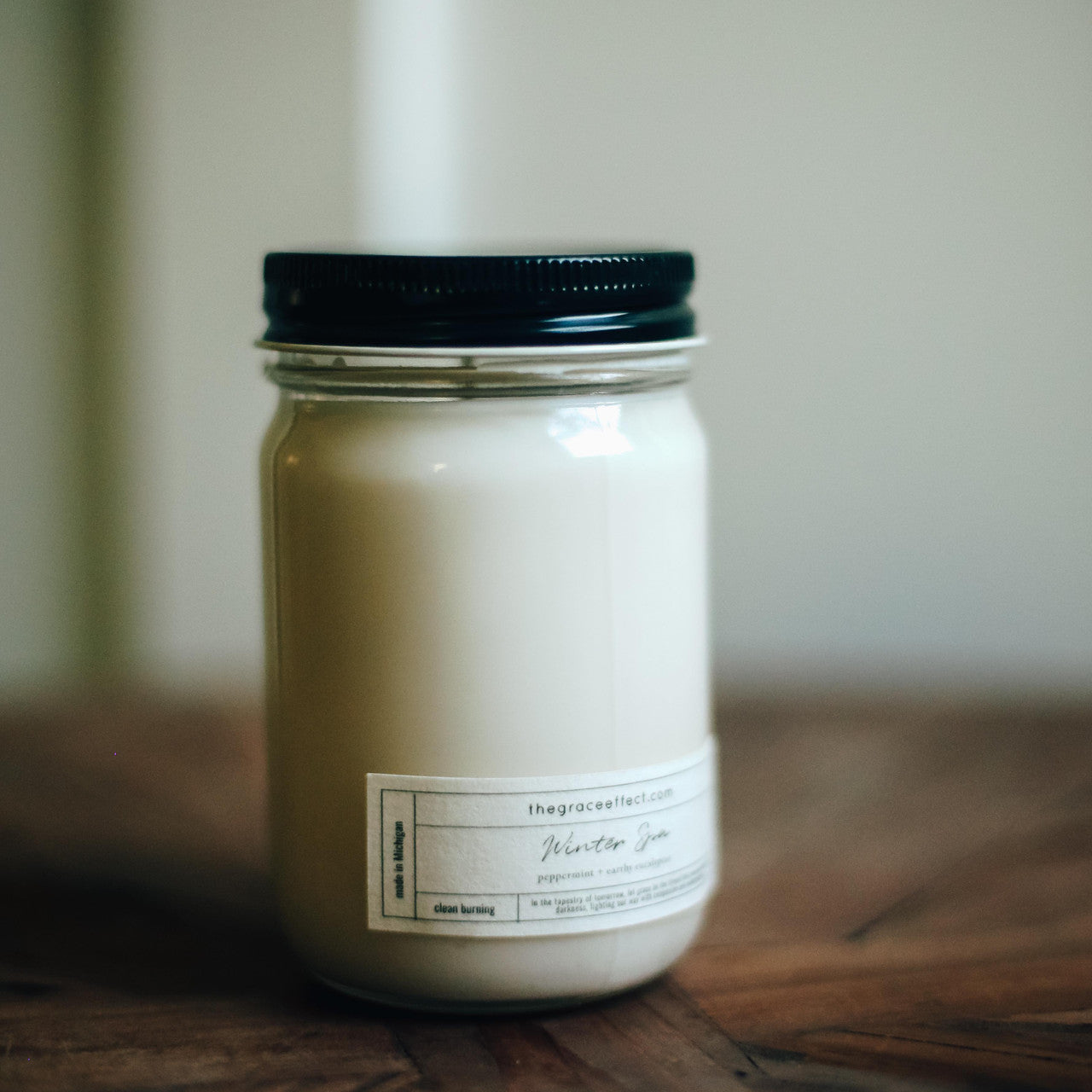 The Grace Effect, Winter spa, Clean burning candle, eucalyptus, peppermint